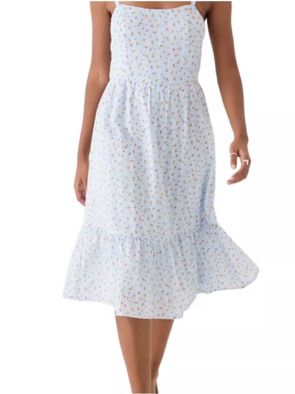 M June & Hudson Women's Eyelet Midi Dress